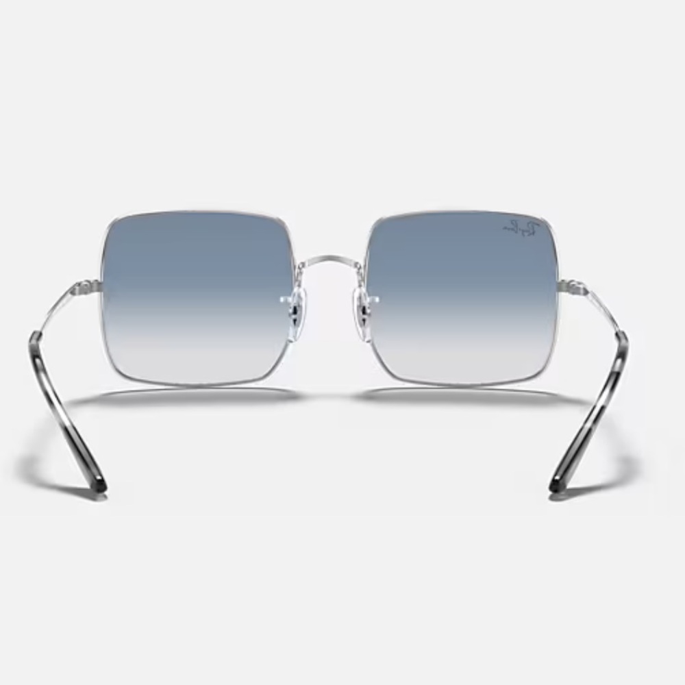 Ray-Ban Unisex RB1971 54mm Sunglasses Silver Frame with Blue Lenses - Picture 4 of 10